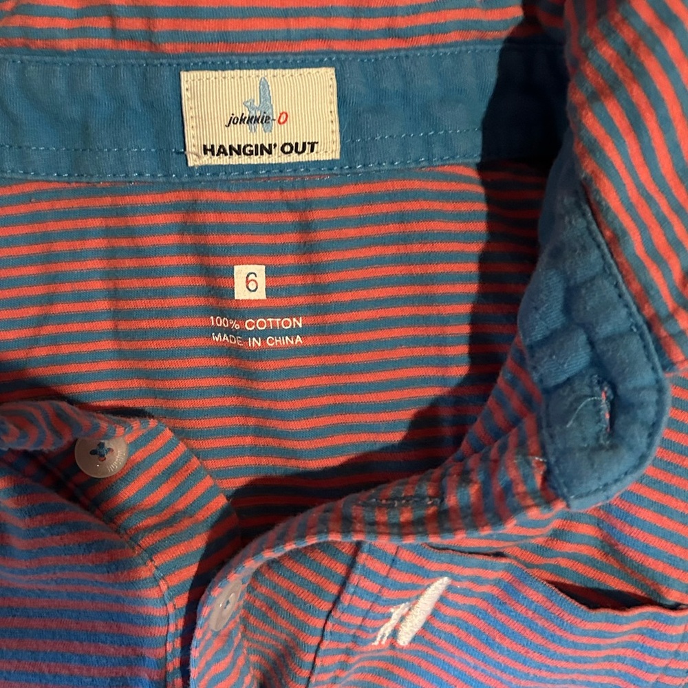 Kids Johnnie-O Hangin’ Out Polo Shirt size 6 - Picture 2 of 3